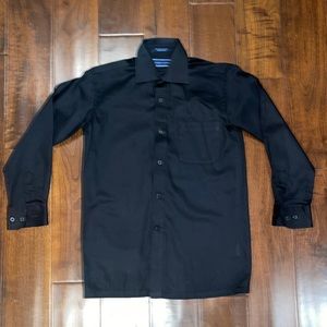Joseph Abboud Long Sleeve Button Down Black Size Boy 12